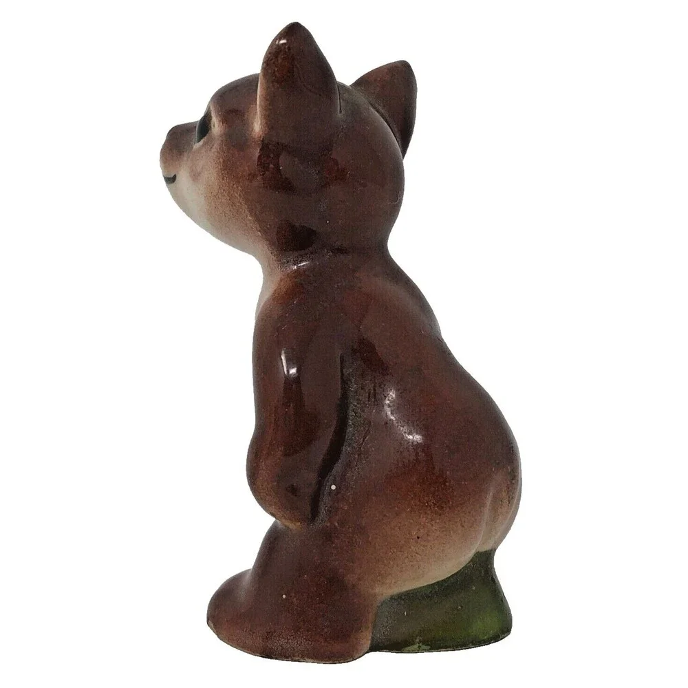 Vintage Japan Porcelain Anthropomorphic Bear Squirrel Skunk Figurines Lot of 3